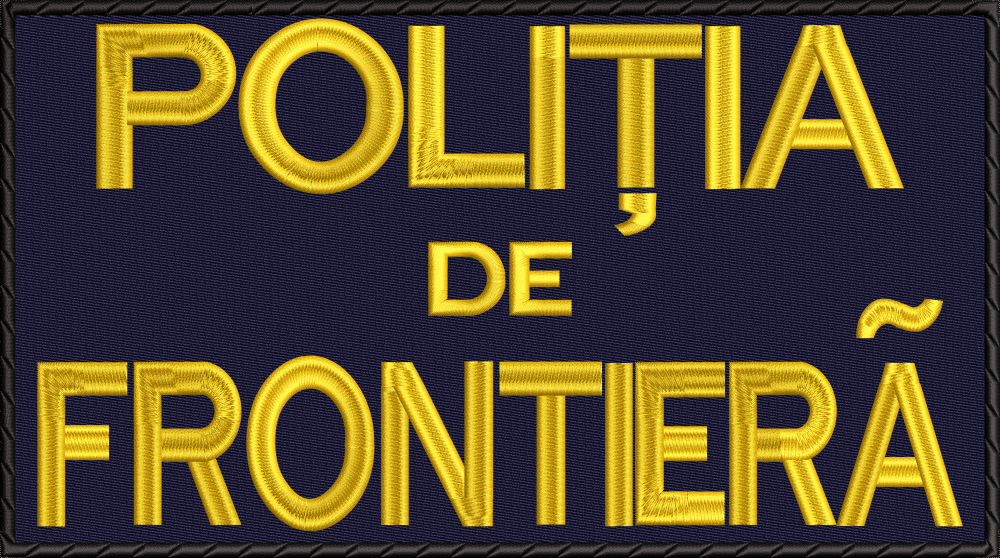 EMBLEMA POLITIA DE FRONTIERA SPATE 27 CM ( LATIME )  X   15 CM ( INALTIME )